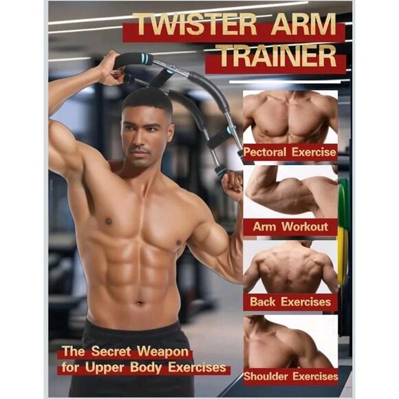 Twister Arm Trainer – 20–70lb Adjustable Resistance Chest Workout Equipment s32 - Picture 2 of 8
